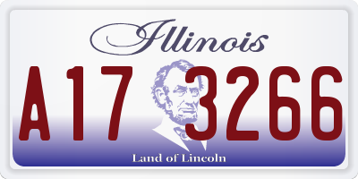 IL license plate A173266