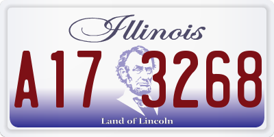 IL license plate A173268