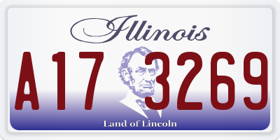 IL license plate A173269