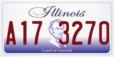IL license plate A173270