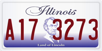 IL license plate A173273