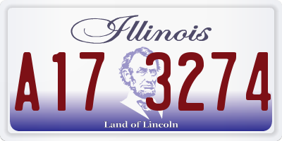 IL license plate A173274