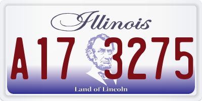 IL license plate A173275