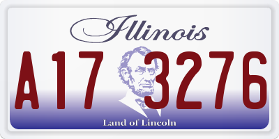 IL license plate A173276