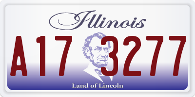 IL license plate A173277