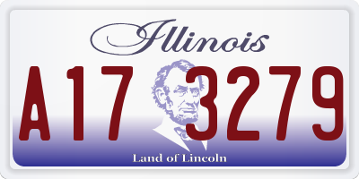 IL license plate A173279