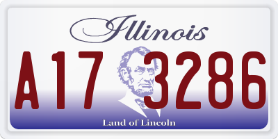 IL license plate A173286
