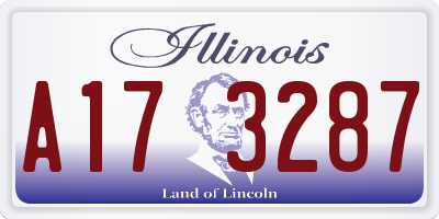 IL license plate A173287