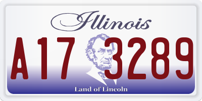 IL license plate A173289