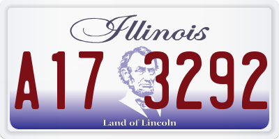 IL license plate A173292