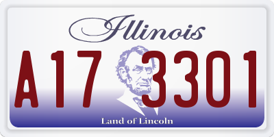IL license plate A173301