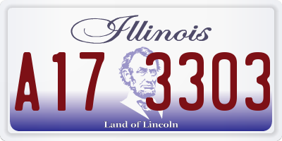 IL license plate A173303