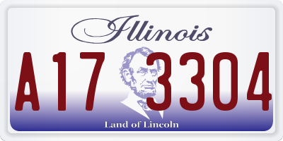 IL license plate A173304