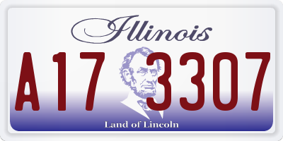IL license plate A173307