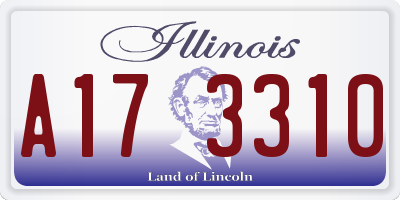 IL license plate A173310