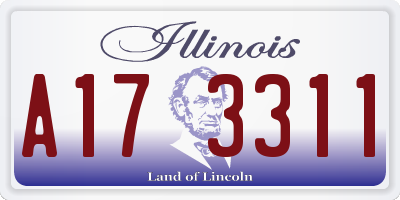 IL license plate A173311