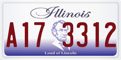 IL license plate A173312
