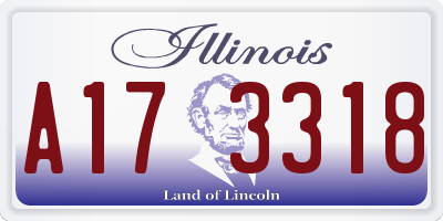IL license plate A173318