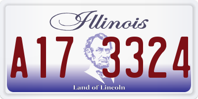 IL license plate A173324