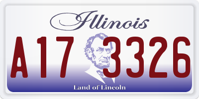 IL license plate A173326