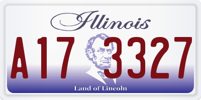 IL license plate A173327