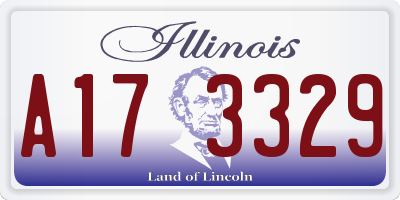 IL license plate A173329