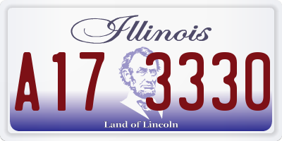 IL license plate A173330