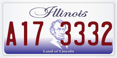 IL license plate A173332