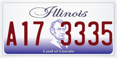 IL license plate A173335