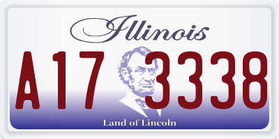 IL license plate A173338