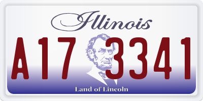 IL license plate A173341