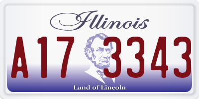 IL license plate A173343