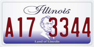IL license plate A173344