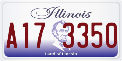 IL license plate A173350