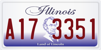 IL license plate A173351