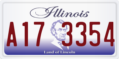 IL license plate A173354