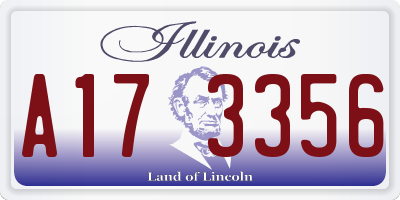 IL license plate A173356