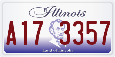 IL license plate A173357