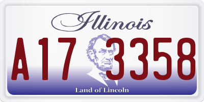 IL license plate A173358