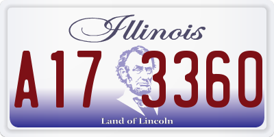 IL license plate A173360