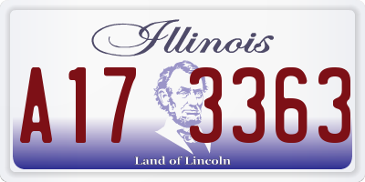 IL license plate A173363