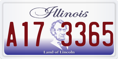 IL license plate A173365