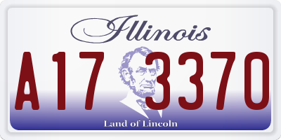 IL license plate A173370