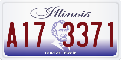 IL license plate A173371