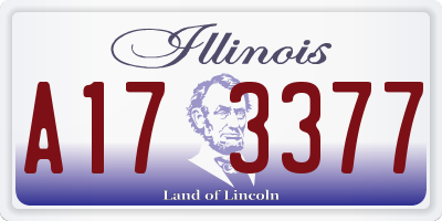 IL license plate A173377