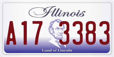 IL license plate A173383