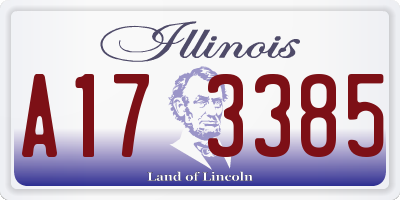 IL license plate A173385