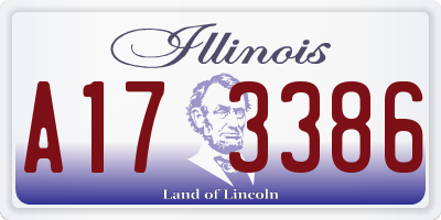 IL license plate A173386