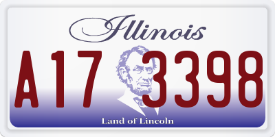 IL license plate A173398