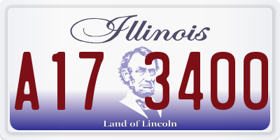 IL license plate A173400